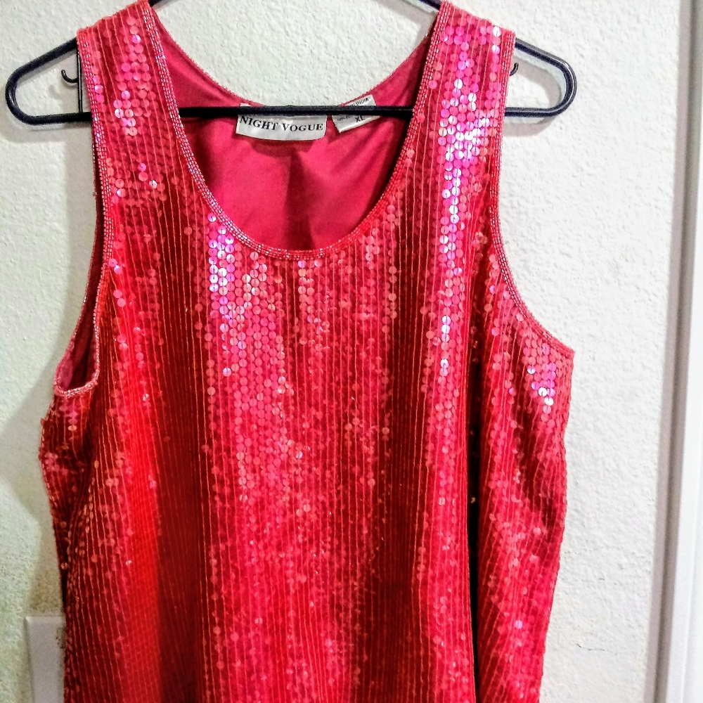 Night vouge sequin top